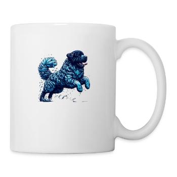 Newfy Wave of Joy - blue - Tasse - Weiß - Rechts