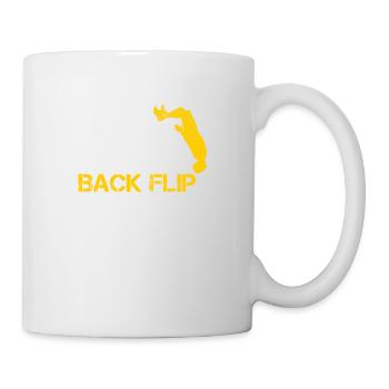 Vintage Eat Sleep Back Flip Répéter, Retour Flip - Tasse - Weiß - Rechts