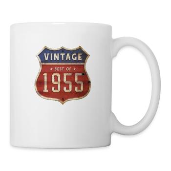 69 Jahre alter Jahrgang 1955 Limitierte Auflage 69. - Tasse - Weiß - Rechts