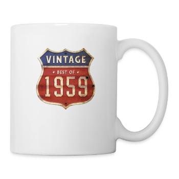 65 Jahre alter Jahrgang 1959 Limitierte Auflage 65. - Tasse - Weiß - Rechts