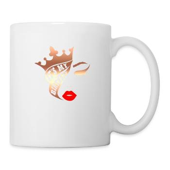 Beautiful female paint art Face colorful woman - Mug - white - Right