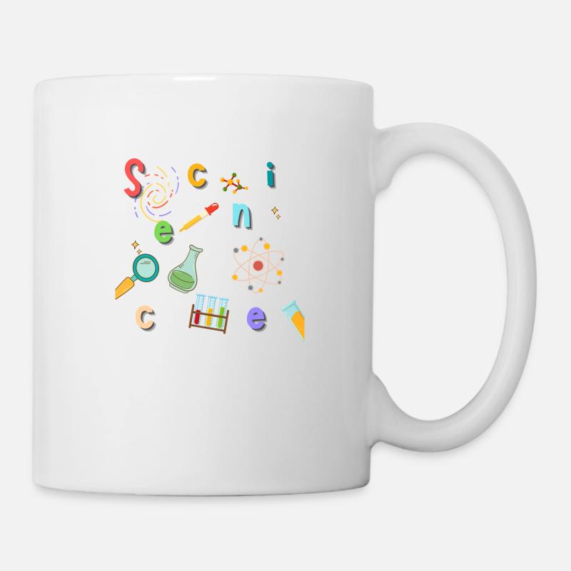 Bunte Wissenschaft - Tasse - Weiß