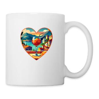 Boire vacances d’été amour rêve chemise cadeau - Mug blanc - blanc - Droite