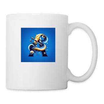Lettre A - Mug blanc - blanc - Droite
