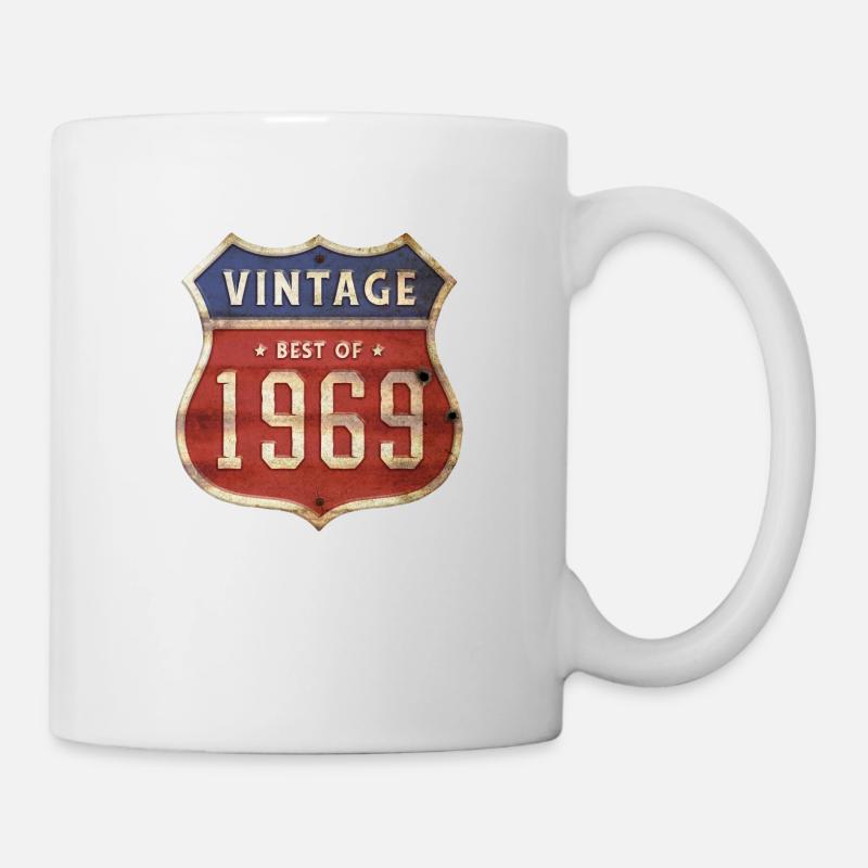 55 ans vintage 1969 édition limitée 55ème - Mug blanc - blanc