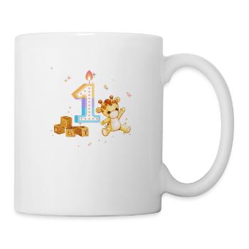 1. Geburtstag Baby - Tasse - Weiß - Rechts