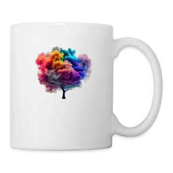 Baum aus Rauch - Tasse - Weiß - Rechts