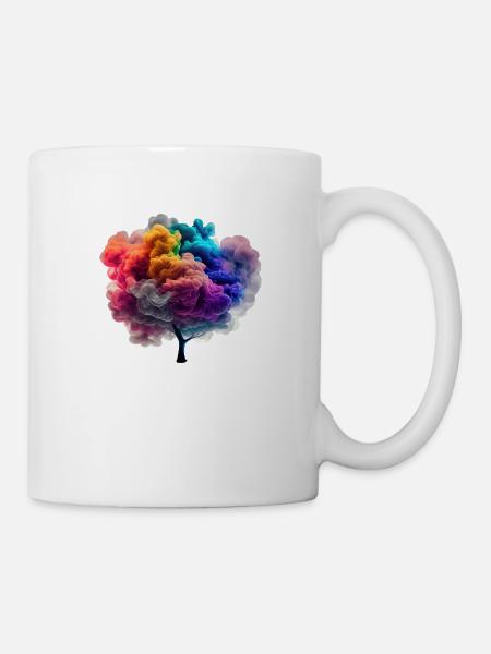 Baum aus Rauch - Tasse - Weiß