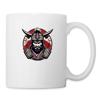 Logo de gymnase de samouraï, motif de samouraï, conception de samouraï - Mug blanc - blanc - Droite