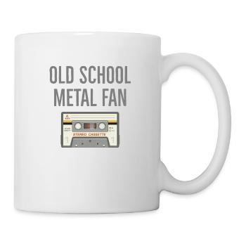 Oldschoolmetalfan - Tasse - Weiß - Rechts