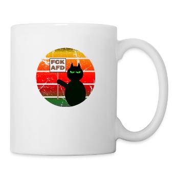 The Cat Statement FCKAFD - Tasse - Weiß - Rechts
