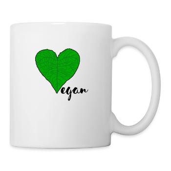 Vegan - Tasse - Weiß - Rechts