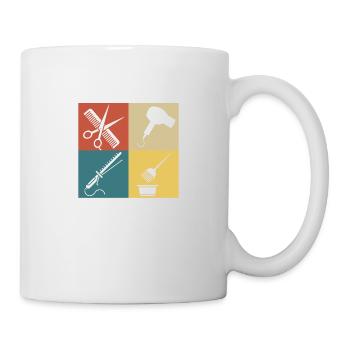 Retro Vintage Hairdresser - Mug - white - Right