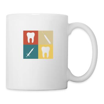 Dentiste vintage rétro - Mug blanc - blanc - Droite
