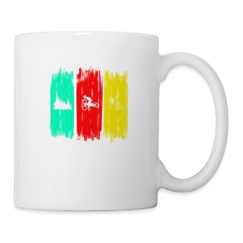 VTT lifestyle - fouets, forêt, montagne - Mug blanc - blanc - Droite