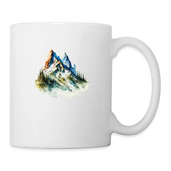 Erklimme die Berge - Tasse - Weiß - Rechts