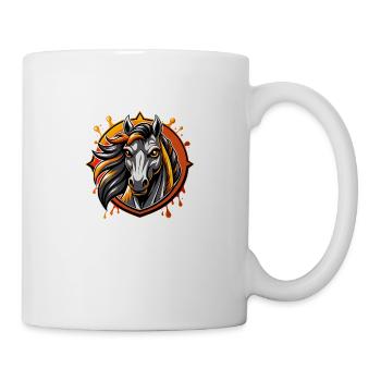 Cheval - Mug blanc - blanc - Droite