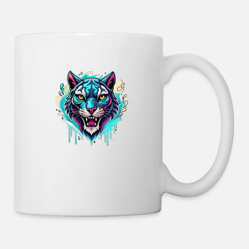 Tiger Color Splash - Mug - white