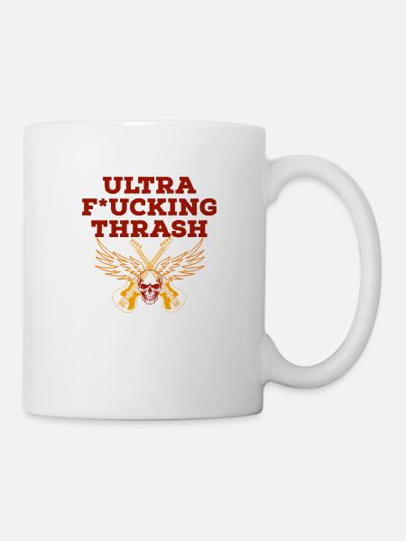 ultra fucking thrash metal - Tasse - Weiß