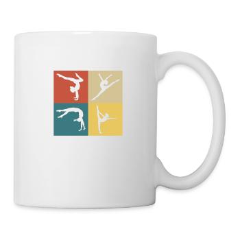 Retro Vintage Gymnastics - Mug - white - Right