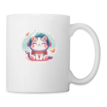 Space, Cat, Astronaut - Mug - white - Right