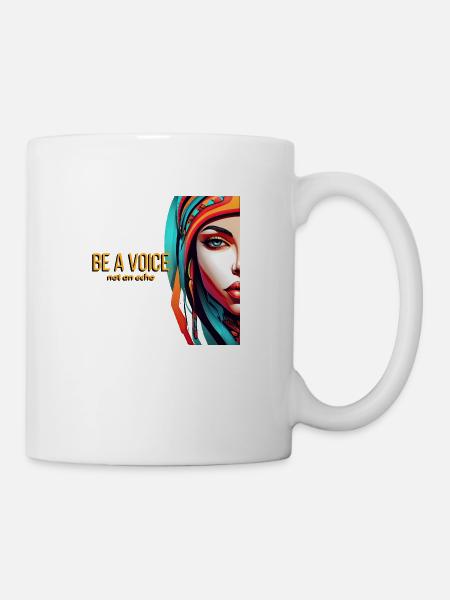 Sei eine Stimme - Tasse - Weiß