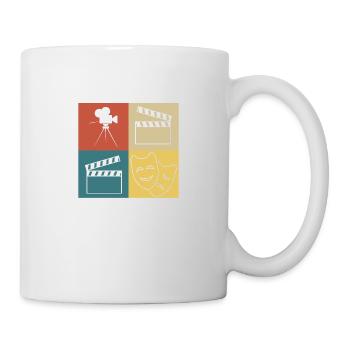 théâtre vintage rétro - Mug blanc - blanc - Droite