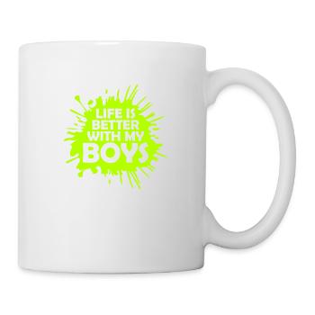 Life Is Better With My Boys - Mug - white - Right