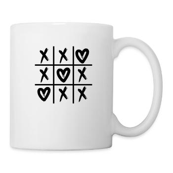 Liebe pur: Herz-Shirt für Dich! - Tasse - Weiß - Rechts
