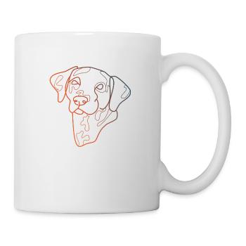 BUNTE DALMATINISCHE EINZEILIGE - Tasse - Weiß - Rechts