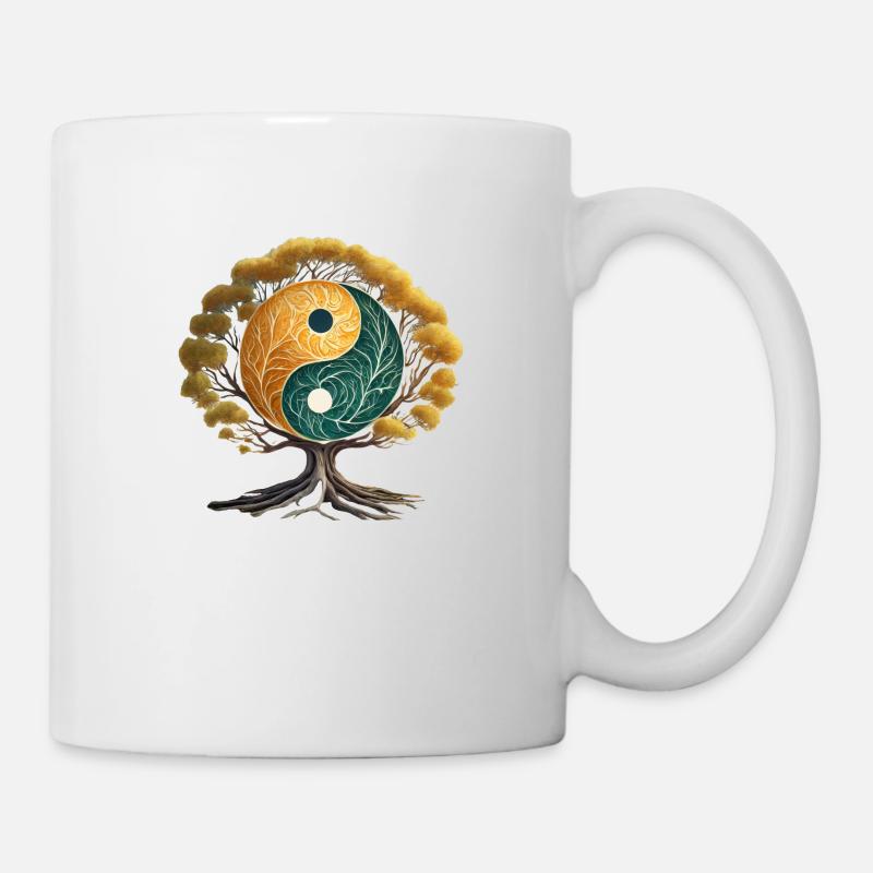 Yin and Yang Tree - Mug - white