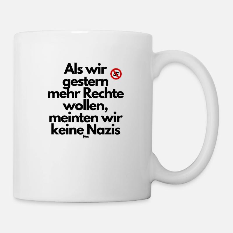 Demo Mehr Rechte - Tasse - Weiß