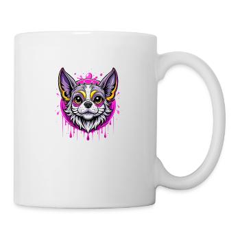 chihuahua purple - Tasse - Weiß - Rechts