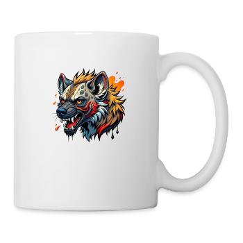hyena color splash - Tasse - Weiß - Rechts
