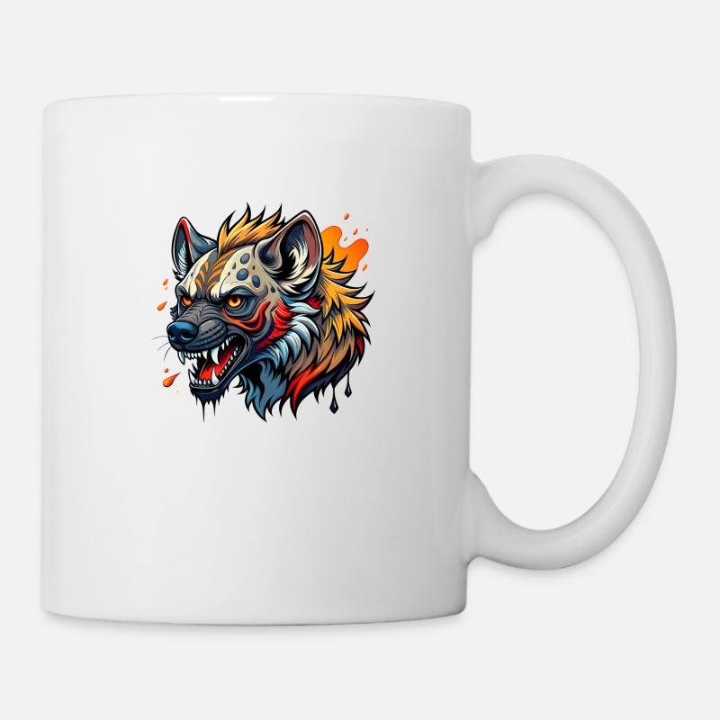 Hyène Color Splash - Mug blanc - blanc