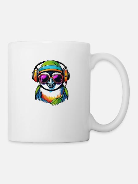 Cooler lustiger Gamer Pinguin - Tasse - Weiß