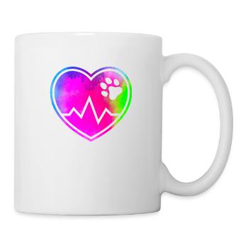 Dog's heart - Mug - white - Right