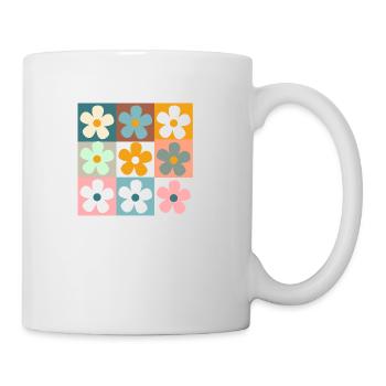 Retro Daisy Flowers - Mug - white - Right