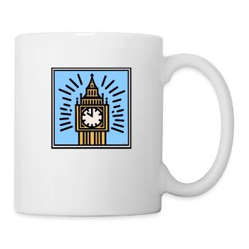 Big Ben Pop Art - Tasse - Weiß - Rechts