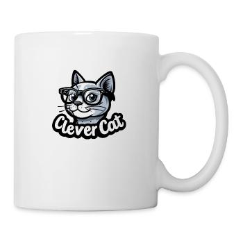 CLEVERE KATZE - Tasse - Weiß - Rechts