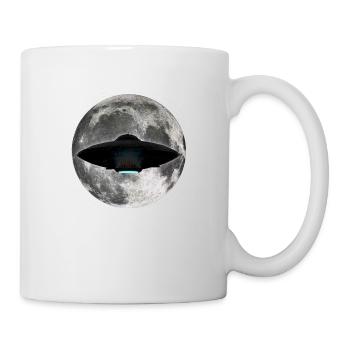 UFO Moon - Tasse - Weiß - Rechts