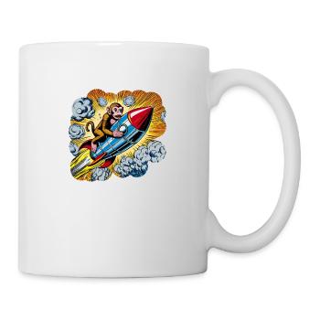 The flying ape - Tasse - Weiß - Rechts