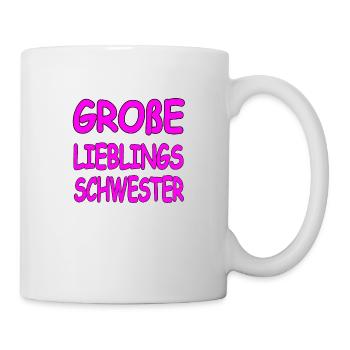 Schwester - Tasse - Weiß - Rechts
