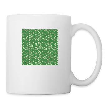 Blume-Blatt-Muster Flower Leaf Pattern - Mug - white - Right