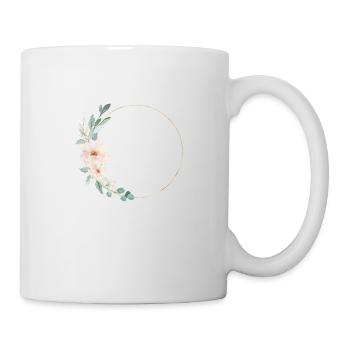 Personalizable Flowers, Circle, Colorful - Mug - white - Right
