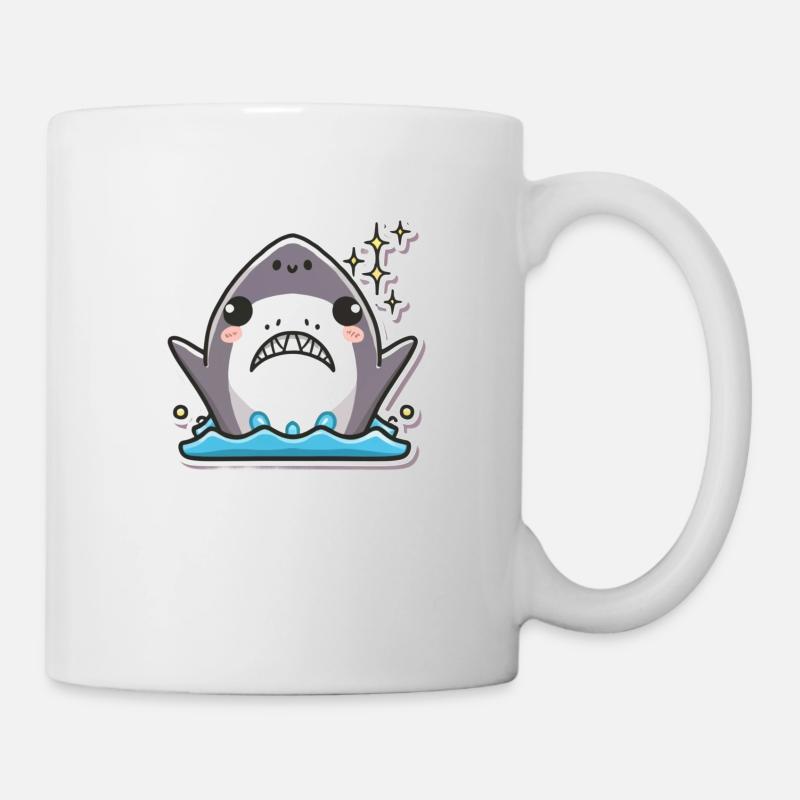 Amoureux des requins - Mug blanc - blanc