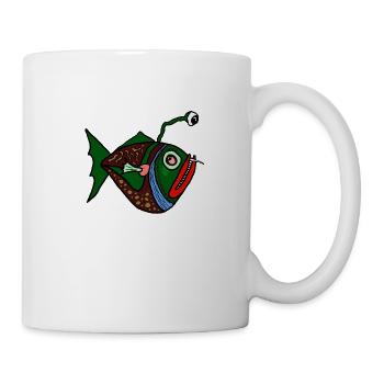 Fisch - Tasse - Weiß - Rechts