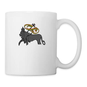 lion ridé - Mug blanc - blanc - Droite