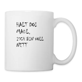 Mannheim Monnem Mannheimat - Tasse - Weiß - Rechts
