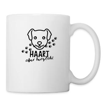 Haart aber herzlich - Tasse - Weiß - Rechts